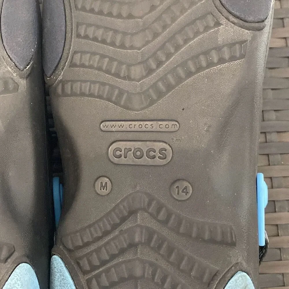 Croc sandals, men’s size 14￼